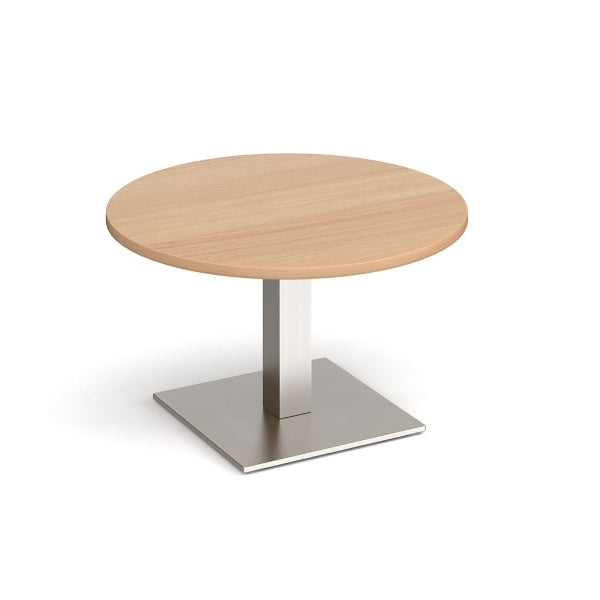 Brescia Circular Coffee Table with Brushed Steel Base