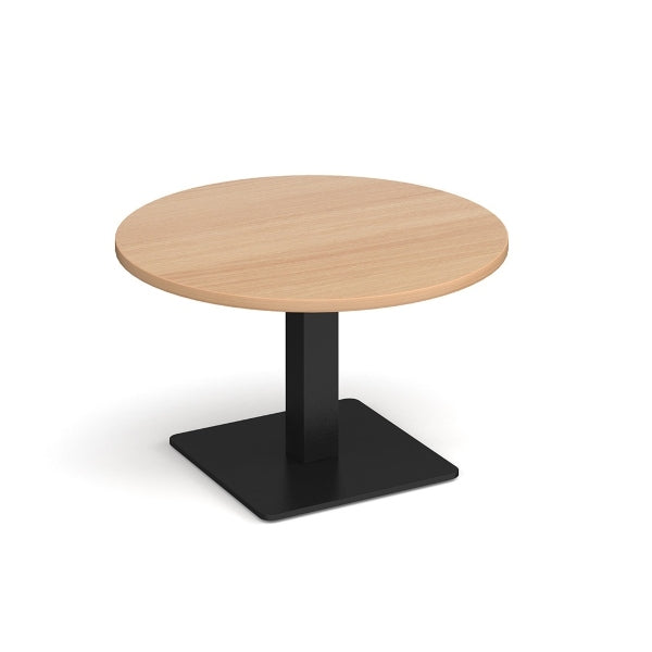Brescia Circular Coffee Table with Black Base