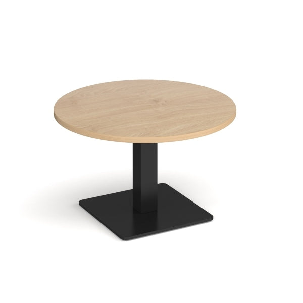 Brescia Circular Coffee Table with Black Base