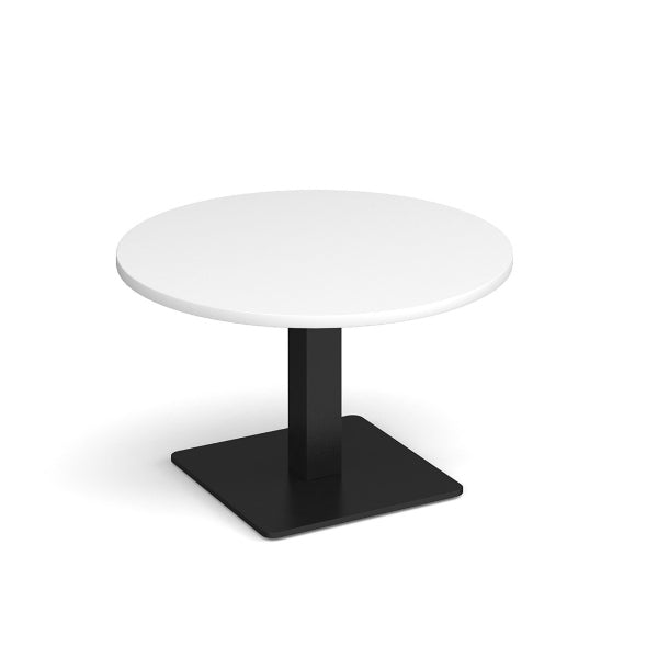 Brescia Circular Coffee Table with Black Base