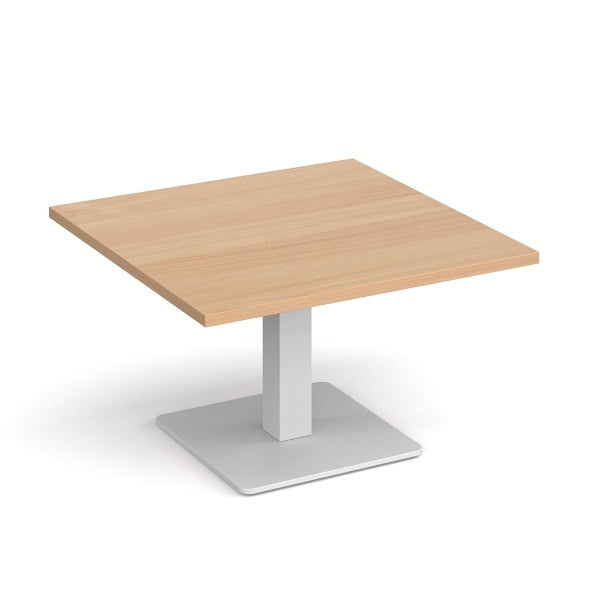 Brescia Square Coffee Table with White Base