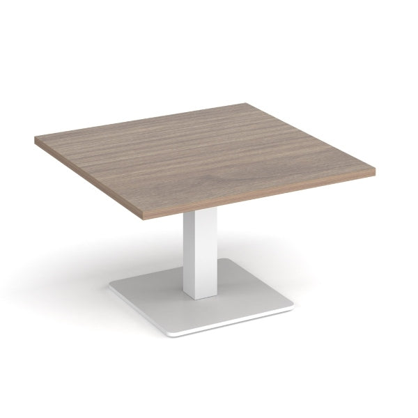 Brescia Square Coffee Table with White Base