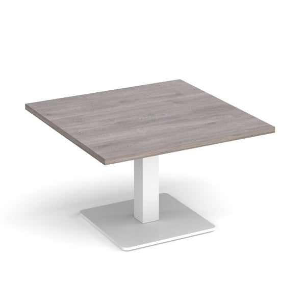 Brescia Square Coffee Table with White Base