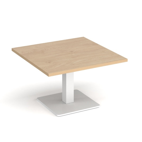 Brescia Square Coffee Table with White Base