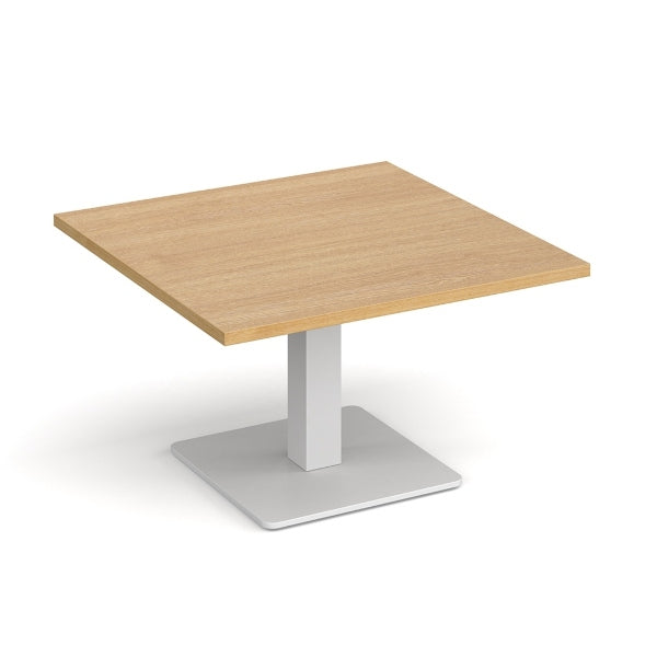 Brescia Square Coffee Table with White Base