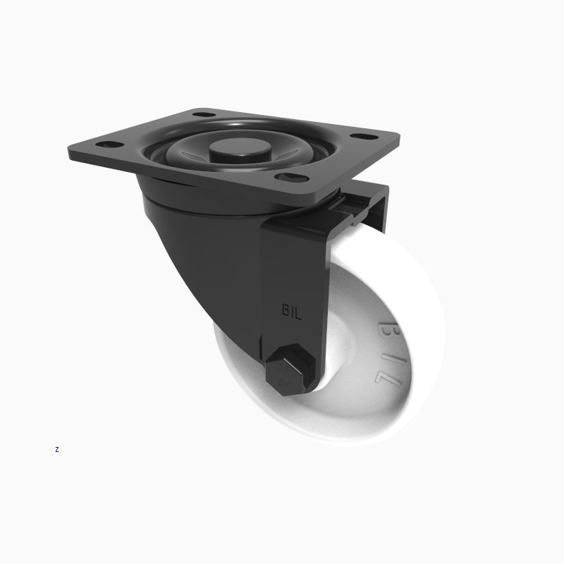 Nylon Plate Swivel Castor 100mm 250kg Load