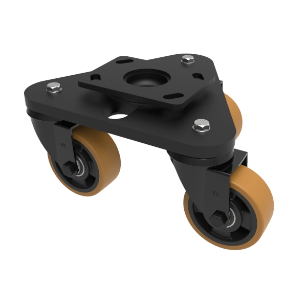 Scenery Skate Polyurethane Nylon Plate Swivel Castor 100mm 600kg Load