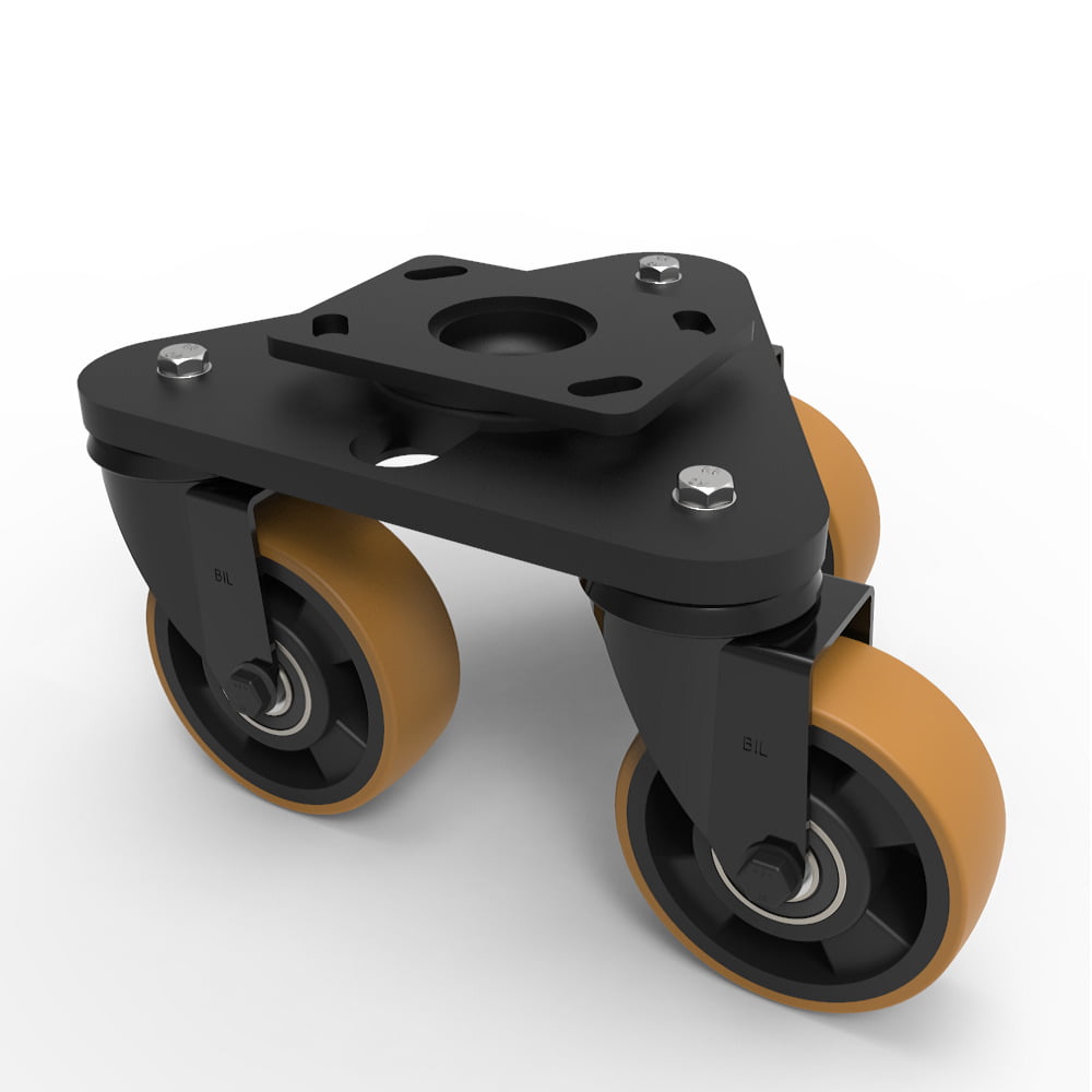 Scenery Skate Polyurethane Nylon Plate Swivel Castor 125mm 600kg Load