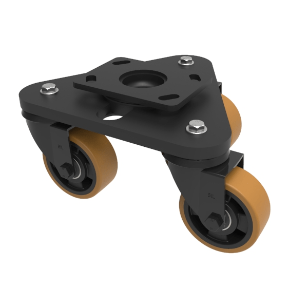 Scenery Skate Polyurethane Nylon Plate Swivel Castor 100mm 600kg Load