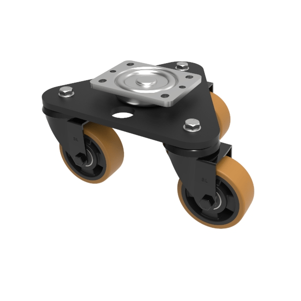 Scenery Skate Polyurethane Nylon Plate Swivel Castor 100mm 460kg Load