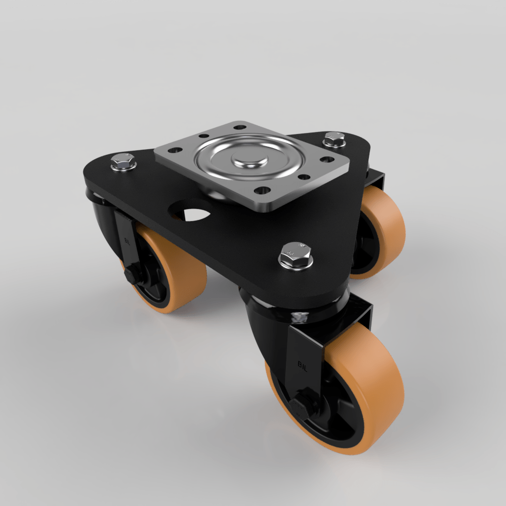 Scenery Skate Polyurethane Nylon Plate Swivel Castor 100mm 460kg Load