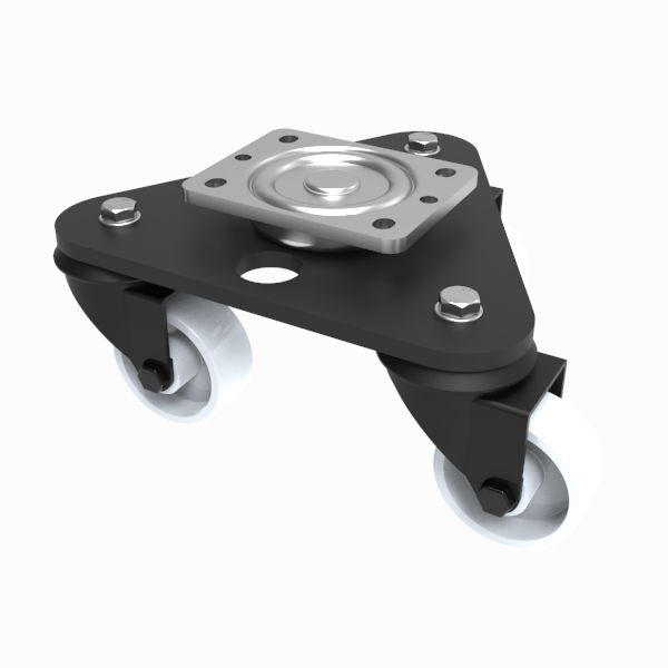 Scenery Skate Nylon Plate Swivel Castor 80mm 460kg Load