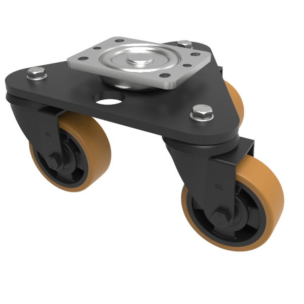 Scenery Skate Polyurethane Nylon Plate Swivel Castor 125mm 460kg Load