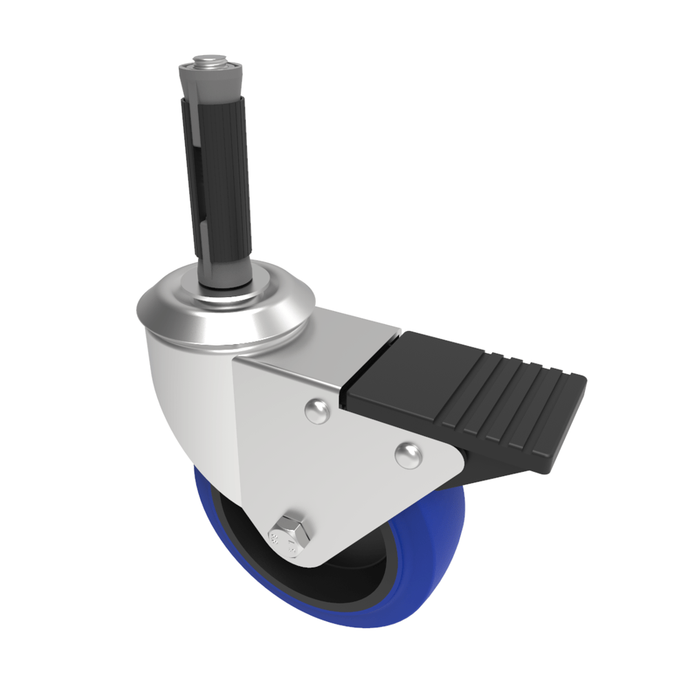 Blue Elastic Rubber Swivel Braked Expander 100mm 125kg