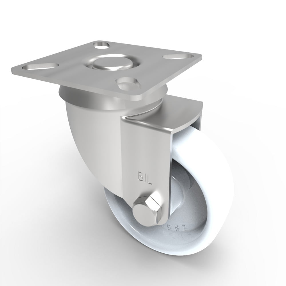 Nylon Plate Swivel Castor 50mm 50kg Load