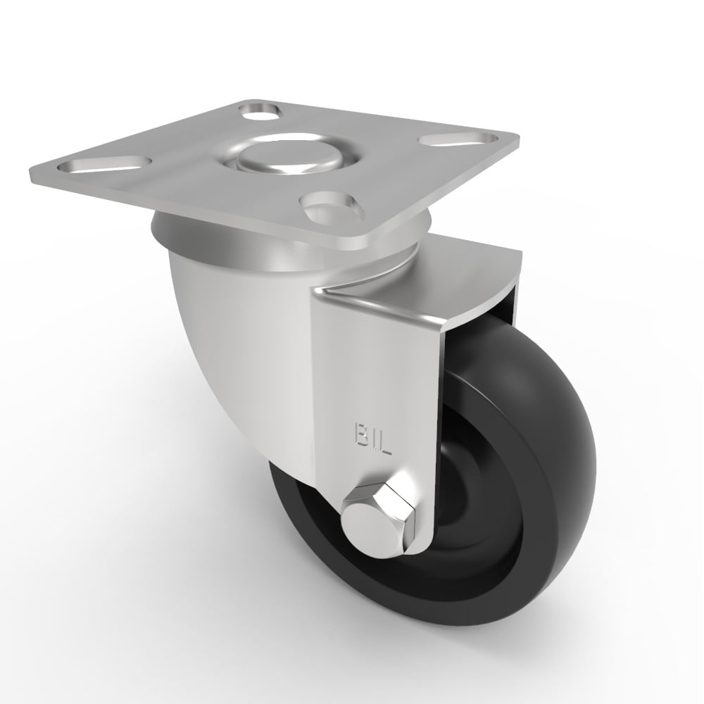 Polypropylene Plate Swivel Castor 50mm 40kg Load