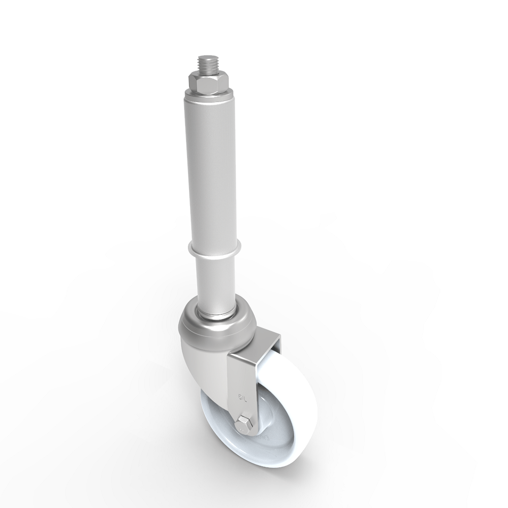 Spring Castor Nylon Swivel Castor 75mm 13kg