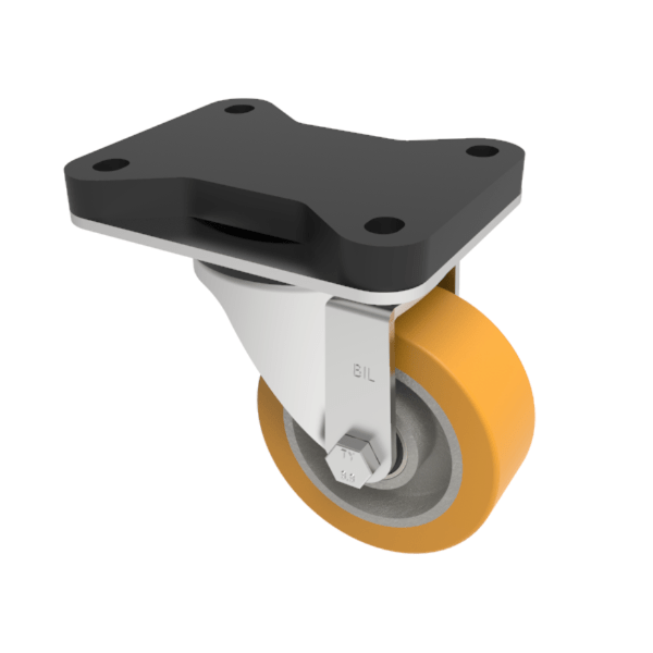 Polyurethane Swivel Plate Castor 80mm 200kg