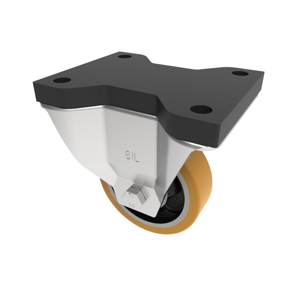 Polyurethane Fixed Plate Castor 100mm 250kg