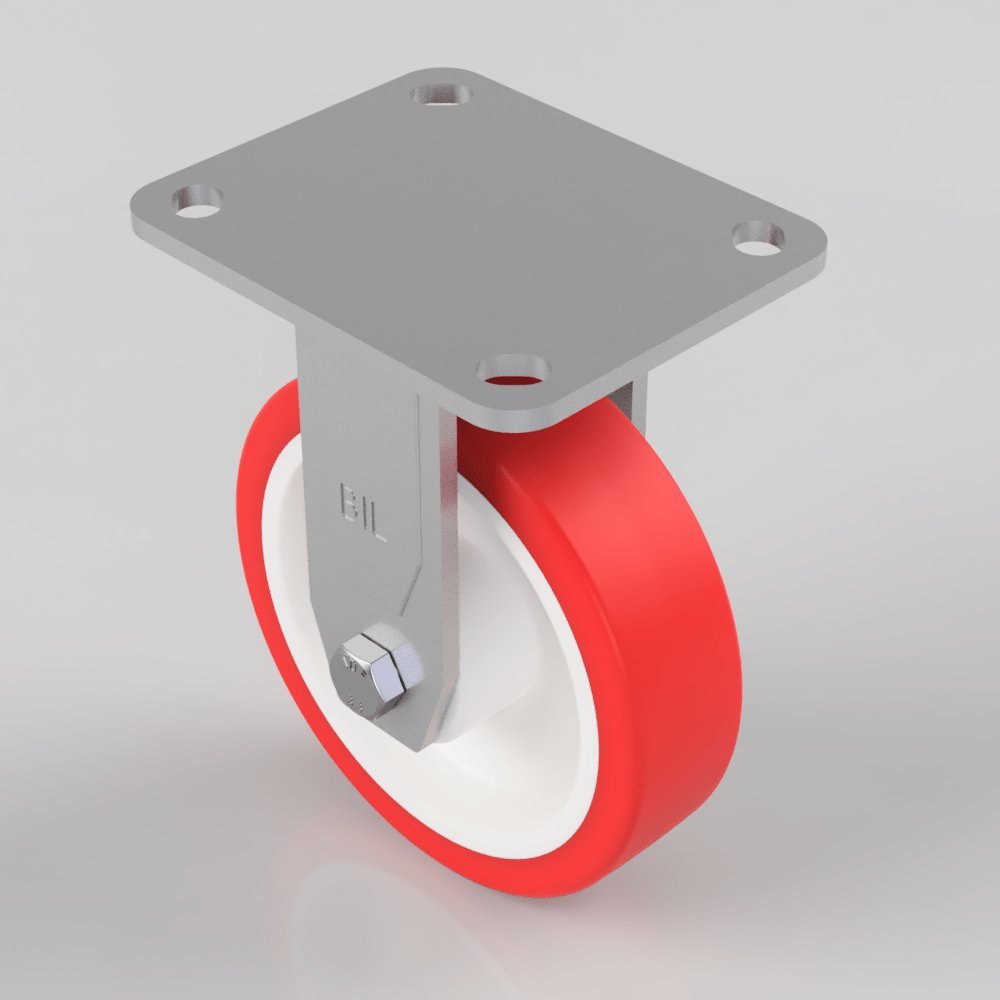Polyurethane Fixed Castor 150mm 350kg Load