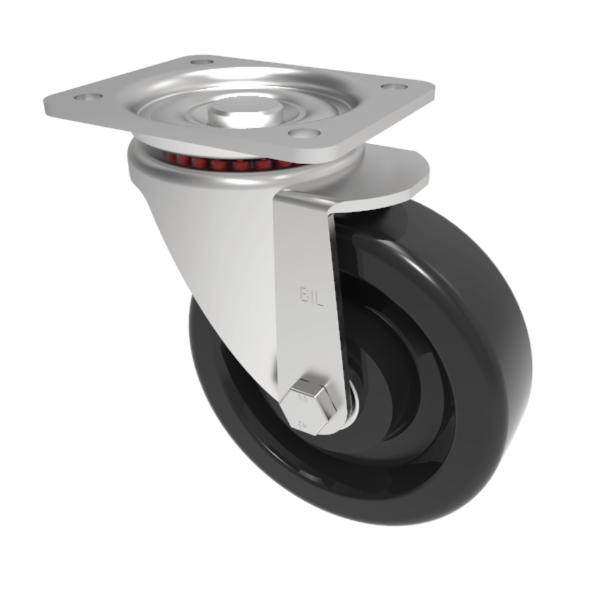 Phenolic Plate Swivel Castor 100mm 305kg Load