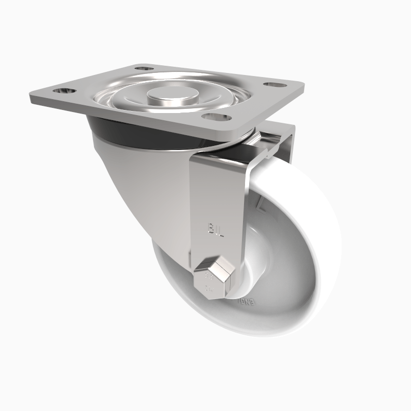 Nylon Plate Swivel Castor 100mm 270kg Load