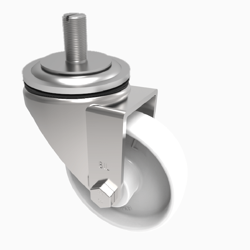 Nylon Stem Swivel Castor 125mm 250kg Load