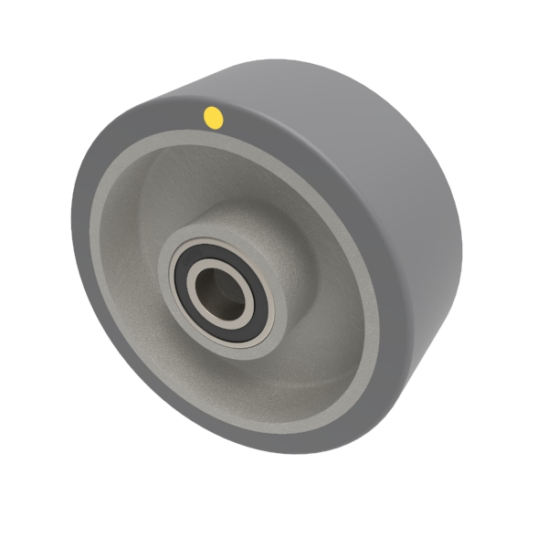 Antistatic Polyurethane 100mm Ball Bearing Wheel 200kg Load