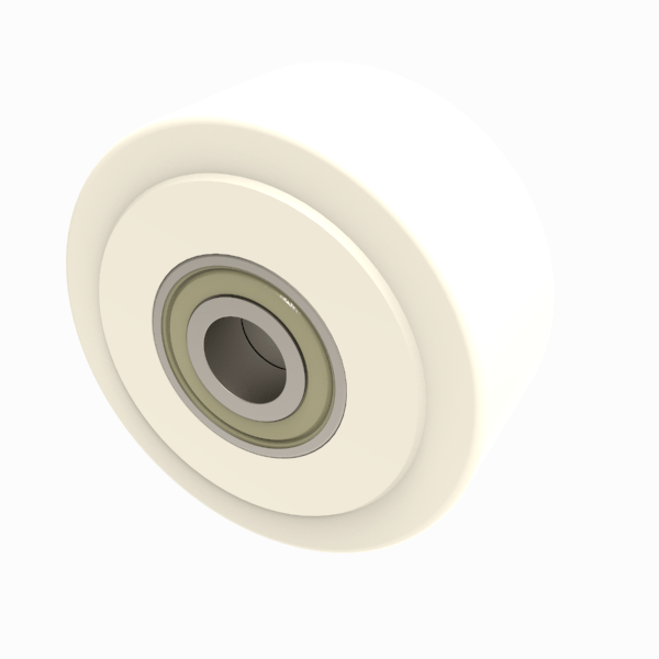 Nylon 100mm Ball Bearing Wheel 1250kg Load