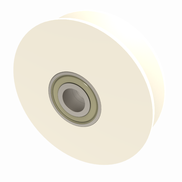 Nylon V-Groove 120mm Ball Bearing Wheel 200kg Load