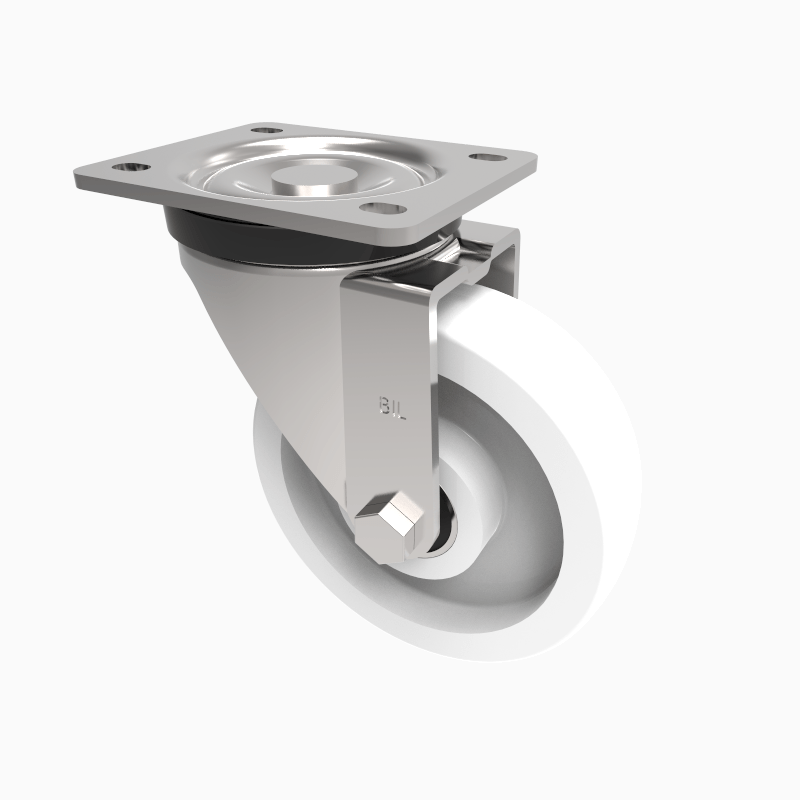 Nylon Plate Swivel Castor 125mm 500kg Load