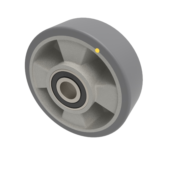Antistatic Polyurethane 125mm Ball Bearing Wheel 240kg Load