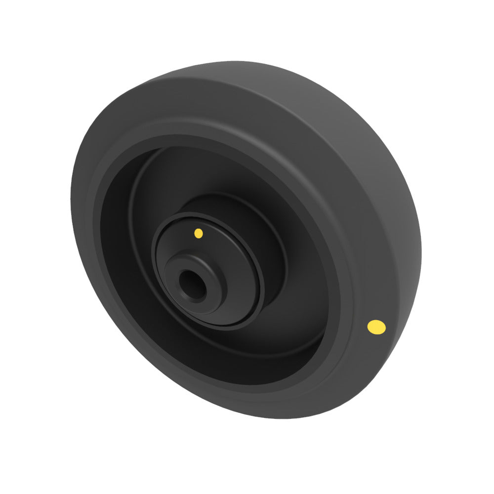 Electrically Conductive Rubber 125mm Ball Bearing Wheel 250kg Load