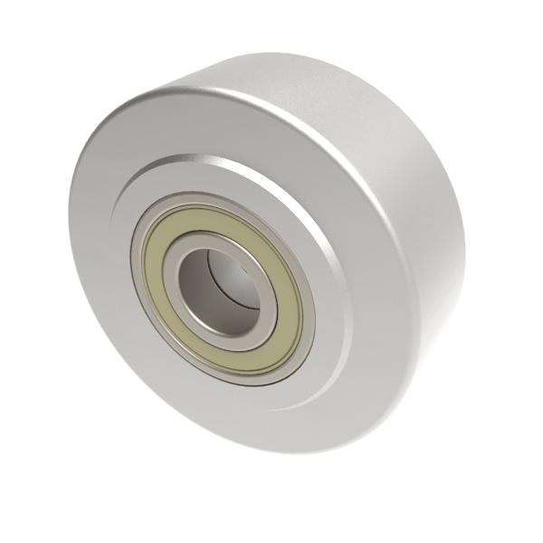 Solid Machined Steel 150mm Ball Bearing Wheel 3600kg Load