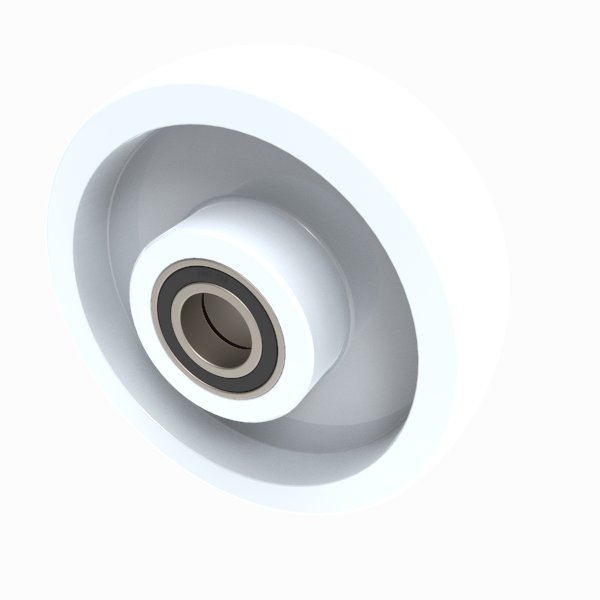 Nylon 150mm Ball Bearing Wheel 750kg Load
