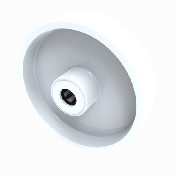 Nylon 150mm Roller Bearing Wheel 600kg Load