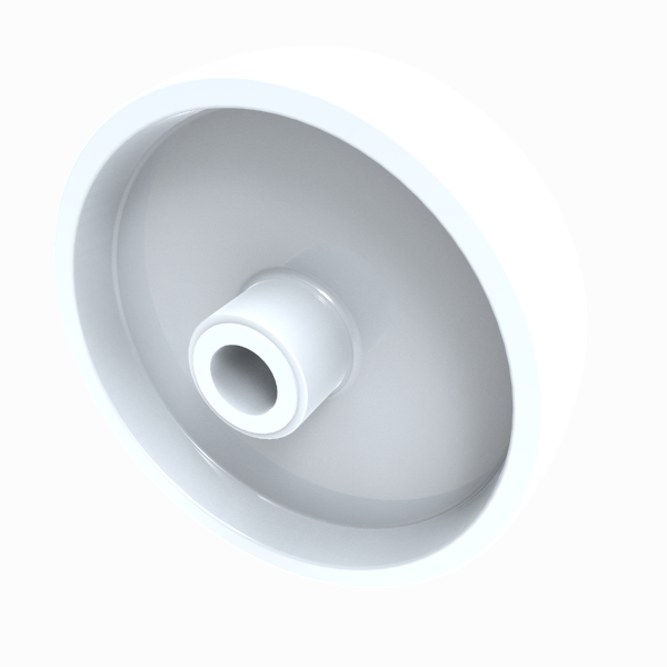 Nylon 150mm Plain Bearing Wheel 600kg Load