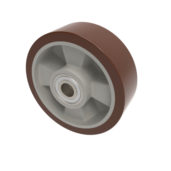 Polyurethane Aluminium 150mm Ball Bearing Wheel 500kg Load