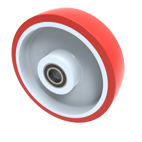 Polyurethane Nylon 200mm Ball Bearing Wheel 700kg Load