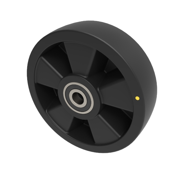 Electrically Conductive Nylon 200mm Ball Bearing Wheel 520kg Load