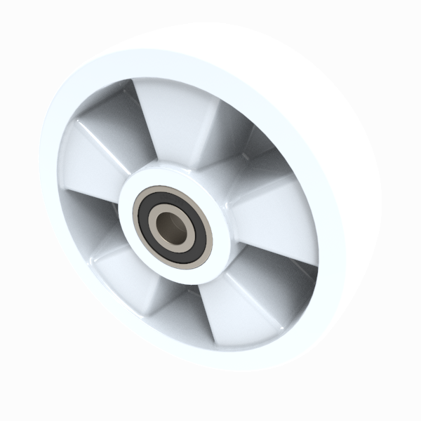 Nylon 200mm Ball Bearing Wheel 800kg Load
