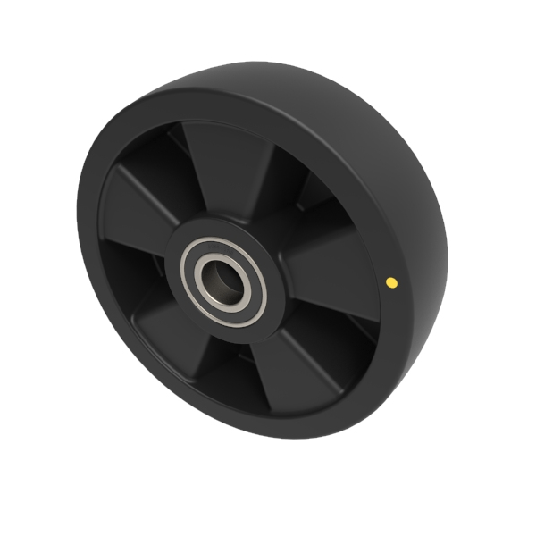 Electrically Conductive Nylon 200mm Ball Bearing Wheel 520kg Load