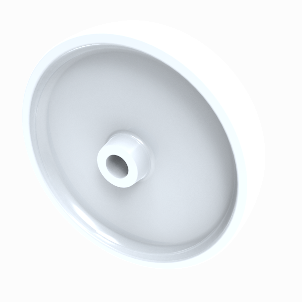 Nylon 250mm Plain Bearing Wheel 930kg Load