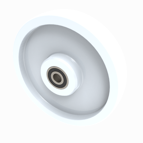 Nylon 250mm Ball Bearing Wheel 800kg Load