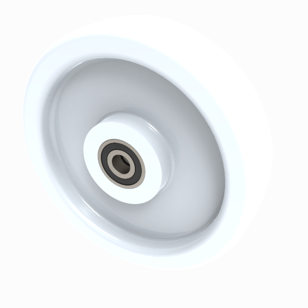 Nylon 250mm Ball Bearing Wheel 1300kg Load