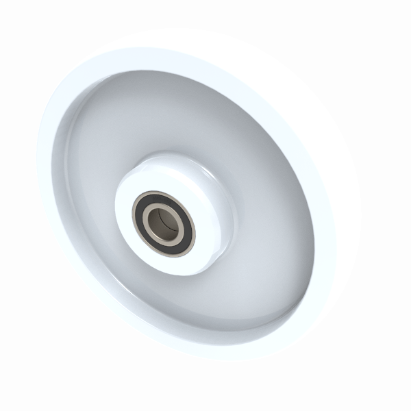 Nylon 200mm Ball Bearing Wheel 800kg Load