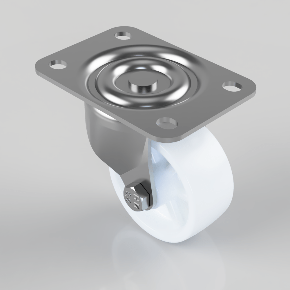 Nylon Plate Swivel Castor 63mm 85kg Load