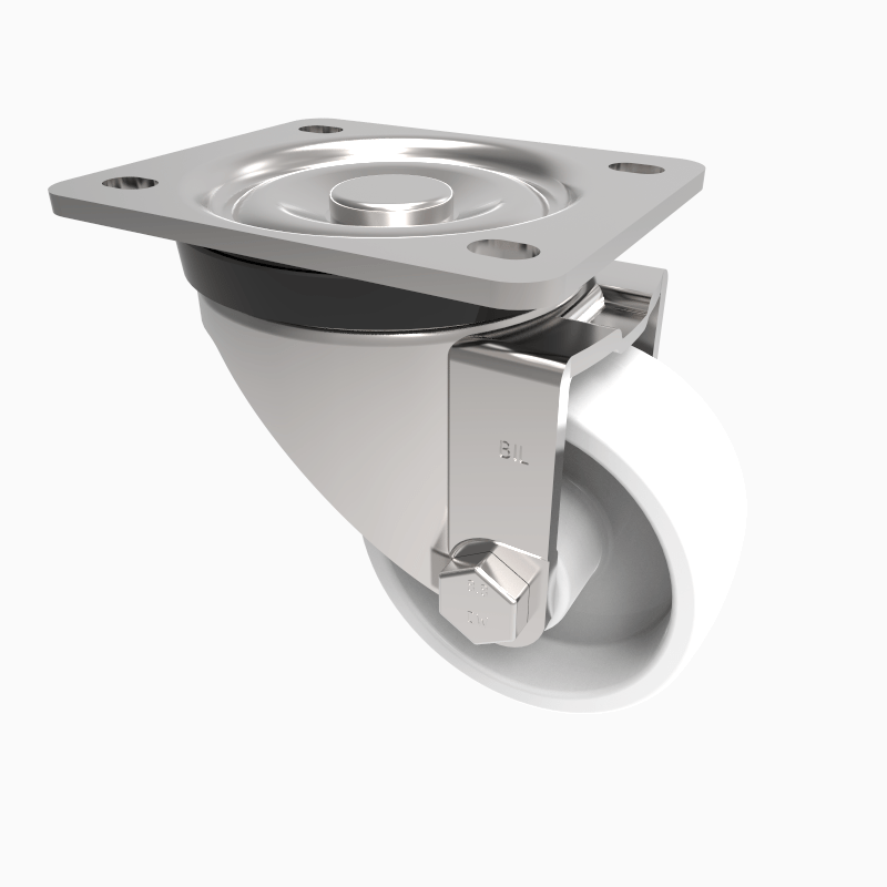 Nylon Plate Swivel Castor 80mm 200kg Load