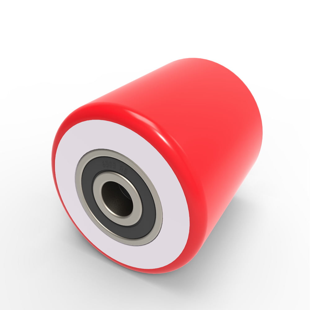 Polyurethane Nylon 82mm Ball Bearing Wheel 550kg Load