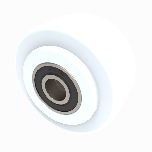 Nylon 75mm Ball Bearing Wheel 400kg Load